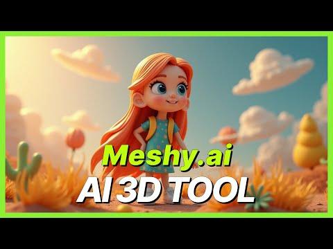 Best AI 3D Tool ? Meshy AI with 3D model, Animation, texture! 100% Free!