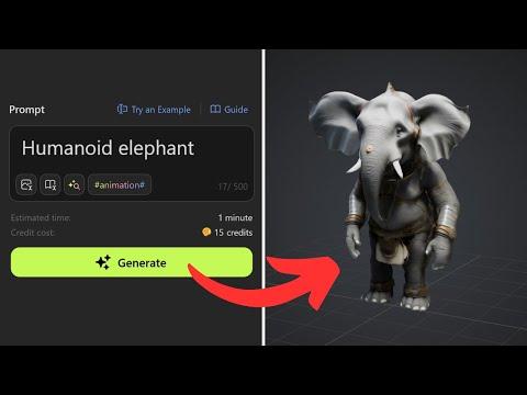 Create 3D Character Models in ONE CLICK with AI