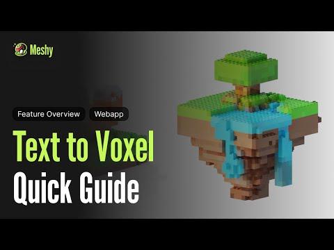 Effortless Voxel Art: Create Stunning Assets in Just 1 Minute! 🚀 | Meshy + MagicaVoxel Tutorial