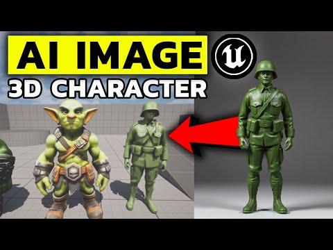 Meshy AI Image to 3D Character Model | Unreal Engine 5 (Tutorial)