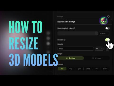 How to Resize Your 3D Models in Meshy？