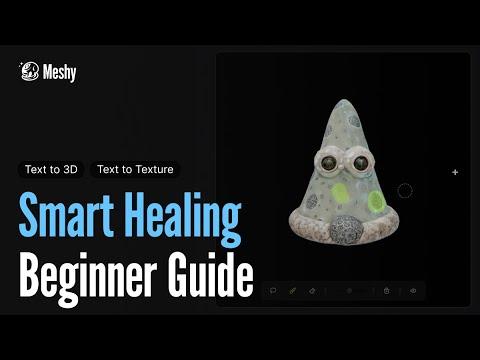 How to Easily Remove 3D flaws with Smart Healing | Meshy Tutorial