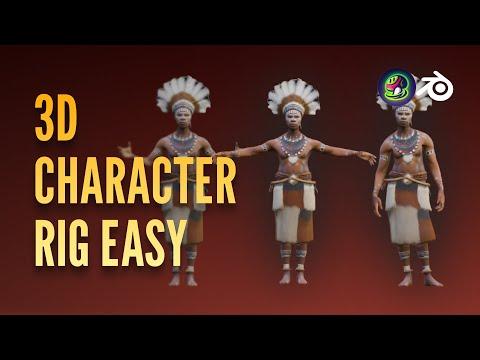 How to Change Poses for Meshy Characters in Blender?