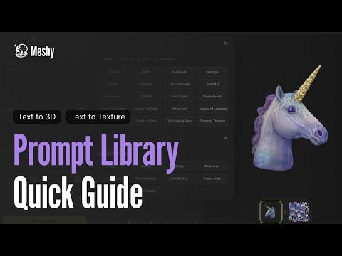 Introducing the Meshy Prompt Library: Effortlessly Generate Awesome 3D Models!